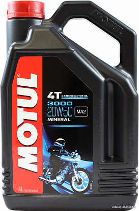MOTUL 3000 4T 20W-50 масло моторное, кан.4л