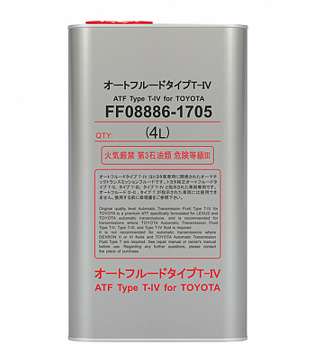 FF 8610 Fanfaro TOYOTA TYPE IV жидкость трансмиссионная, канистра 4 литра ж/б