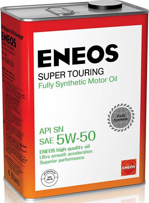 Масло моторное ENEOS Super Touring SN Синтетика 5W-50 4л синт.