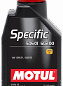 MOTUL Specific 505 01 502 00 505 00 5W-40 масло моторное синт., кан.1л