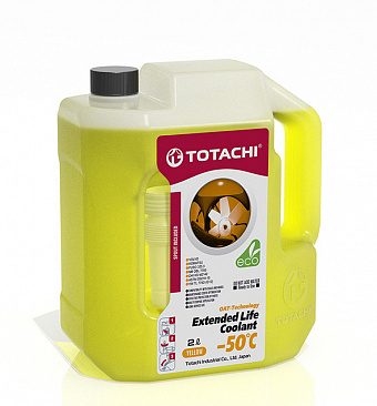 TOTACHI EXTENDED LIFE COOLANT -50°C желтый антифриз канистра 2л