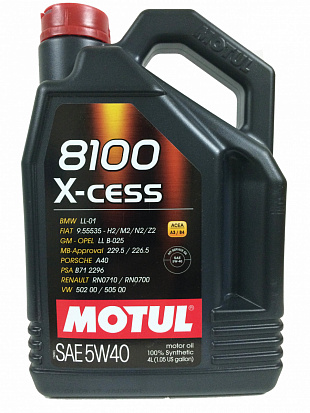 MOTUL 8100 X-CESS 5w40 SN/CF  5л. СИНТЕТИКА (масло моторное)