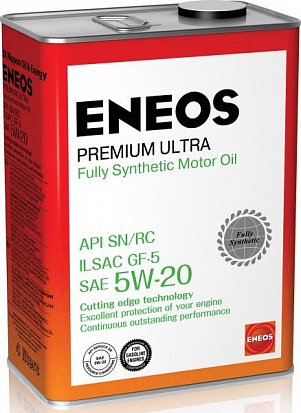 Масло моторное ENEOS Premium Ultra SN Синтетика 5W20 4л