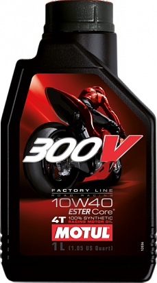 MOTUL 300V Factory Line Road Racing 10W40 масло моторное, кан.1л MOTUL 300V Factory Line Road Racing 10W40 масло моторное, кан.1л